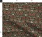 Victorian Moody Floral Botanical Art Nouveau Edwardian Block Print Heritage Floral Modern Farmhouse Vintage Antique Vines Peony Rose Flowers Custom Printed Fabric by Spoonflower Various Fabrics by the Yard or Fat Quarter